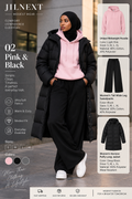 JilNext Women’s Pink & Black 3-Piece Set
