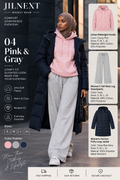 JilNext Women’s Pink &amp; Gray 3-Piece Set